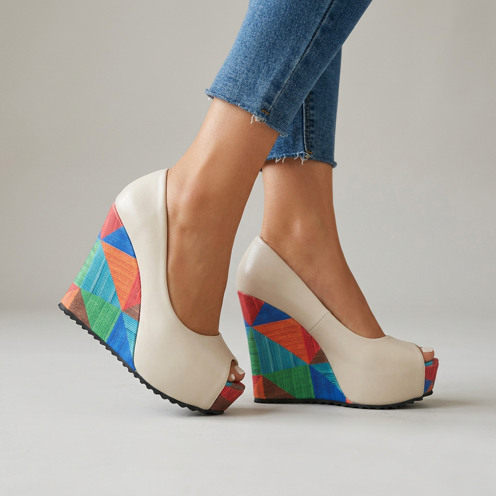 Nina Wedge Sandals